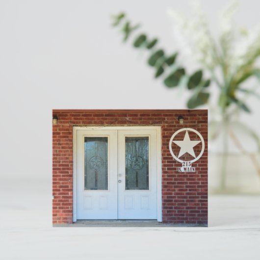 Texas Star Double Doors Briefkaart (Staand voorkant)
