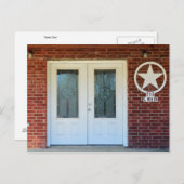Texas Star Double Doors Briefkaart (Voorkant / Achterkant)