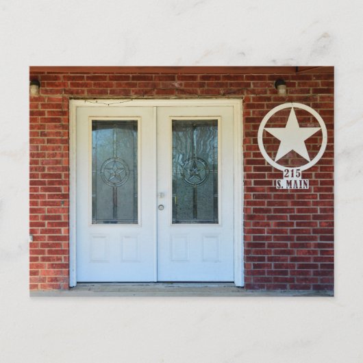 Texas Star Double Doors Briefkaart (Voorkant)