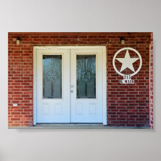 Texas Star Double Doors Poster (Voorkant)