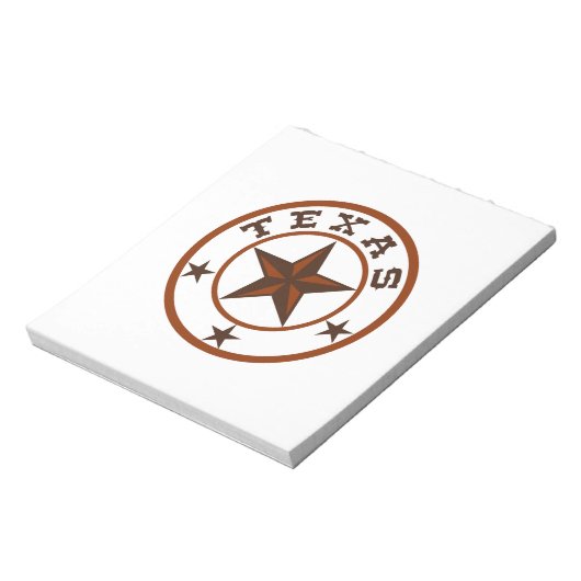 TEXAS STAR EMBLEM NOTITIEBLOK (Linkerzijde)