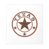 TEXAS STAR EMBLEM NOTITIEBLOK (Voorkant)