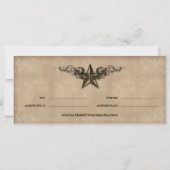 Texas Star Gift Certificate Baby Blue (Achterkant)