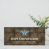 Texas Star Gift Certificate Baby Blue (Staand voorkant)