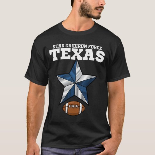 TEXAS STAR GRIDIRON FORCE - DALLAS FOOTBALL T-SHIRT (Voorkant)