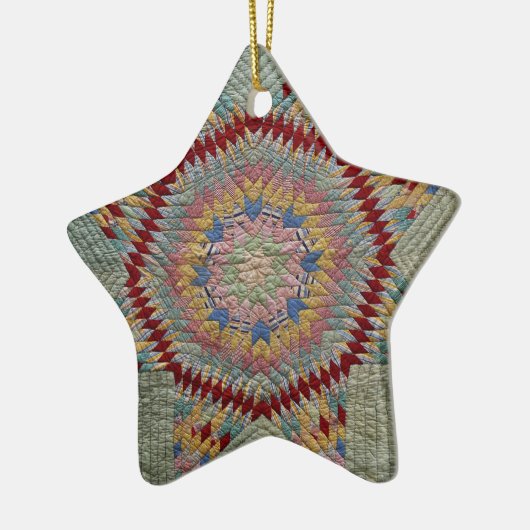 Texas Star Keramisch Ornament (Links)