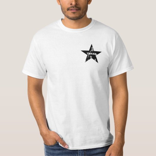 texas star koeienhuid t-shirt (Voorkant)