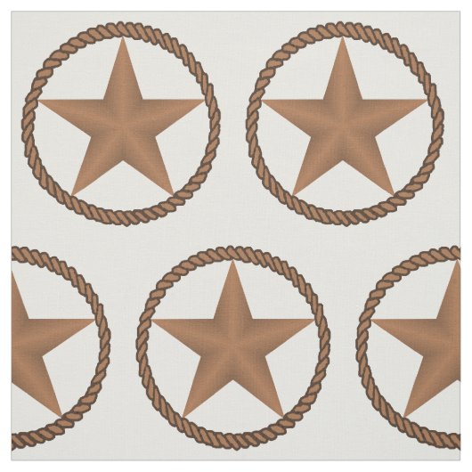 Texas Star met Rope BorderANY KLOR Stof (Swatch)