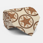 Texas Star met touw rand ELKE KLEUR Stropdas (Opgerold)