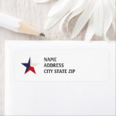 Texas Star Retouradreslabels Etiket (Insitu)