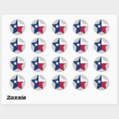 Texas Star Ronde Sticker (Vel)