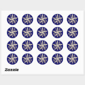 TEXAS STAR RONDE STICKER (Vel)