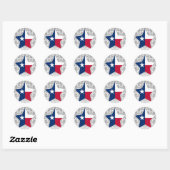 Texas Star Ronde Sticker (Vel)