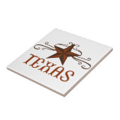 Texas Star Scroll Tegeltje (Zijkant)