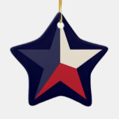 Texas Star-versiering Keramisch Ornament (Achterkant)