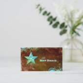 Texas Star Visitekaartje Brown Blue Jewelry (Staand voorkant)