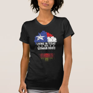 Texas State Ancestry Duitsland vlag Duitse wortelb T-shirt