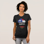 Texas State Ancestry Duitsland vlag Duitse wortelb T-shirt (Voorkant volledig)