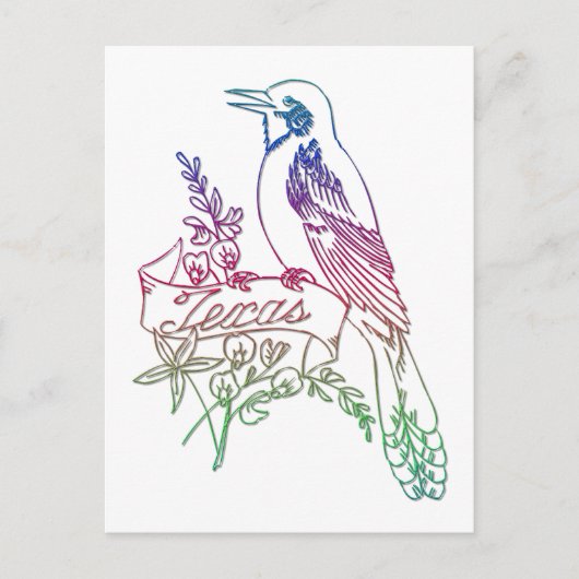 Texas State Bird - De spotvogel Briefkaart (Voorkant)
