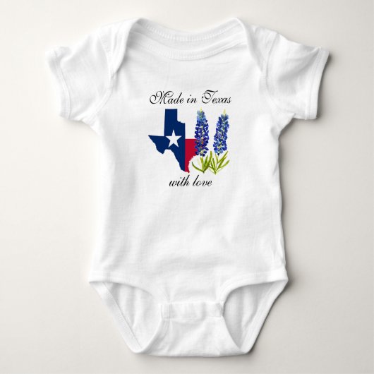 Texas State Bluebonnets Txst Floral Baby bodysuit (Voorkant)