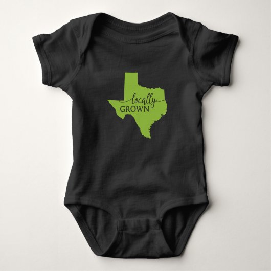 Texas State Bodysuit, lokaal geteeld in Texas Romper (Voorkant)