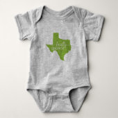 Texas State Bodysuit, lokaal geteeld in Texas Romper (Voorkant)