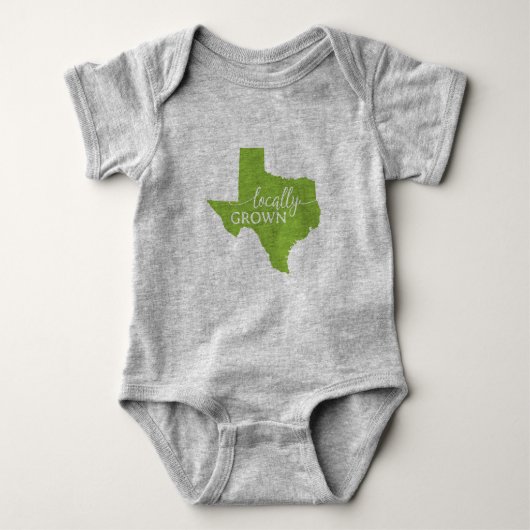 Texas State Bodysuit, lokaal geteeld in Texas Romper (Voorkant)