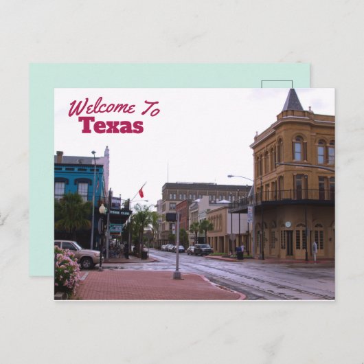 Texas State Briefkaart (Voorkant / Achterkant)