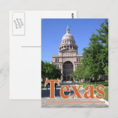 Texas State Capitol Building, Austin TX. Briefkaart (Voorkant / Achterkant)
