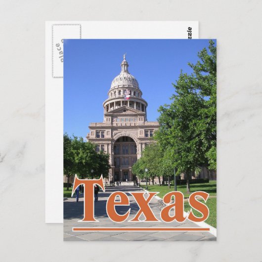 Texas State Capitol Building, Austin TX. Briefkaart (Voorkant / Achterkant)