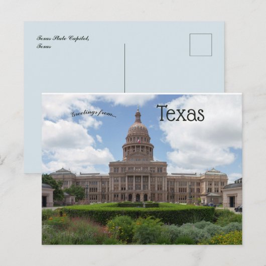 Texas State Capitol in Austin Texas Briefkaart (Voorkant / Achterkant)