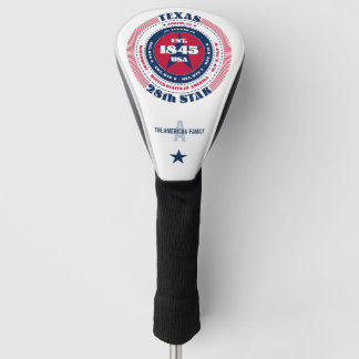 Texas State Circle Custom Golfhoofdhoes Golfheadcover