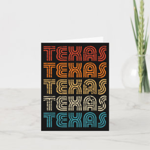 Texas State Country Retro Vintage Voor Mannen Vrou Kaart