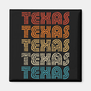 Texas State Country Retro Vintage Voor Mannen Vrou Magneet