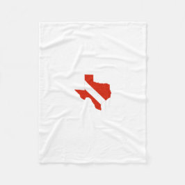 Texas State Dive Flag Fleece Deken