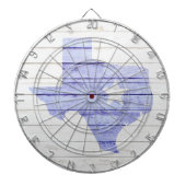 Texas State Faux Wood Dartbord (Voorkant)