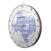 Texas State Faux Wood Dartbord (Voorkant Rechts)