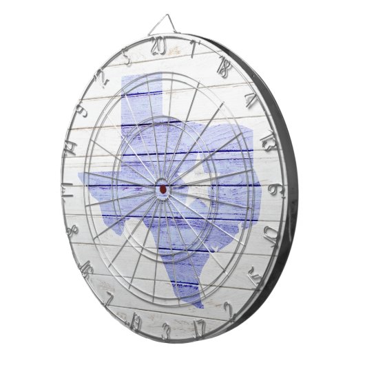 Texas State Faux Wood Dartbord (Voorkant Rechts)