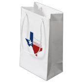 Texas State Flag and Map Klein Cadeauzakje (Achterkant Gekanteld)