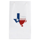 Texas State Flag and Map Klein Cadeauzakje (Voorkant)