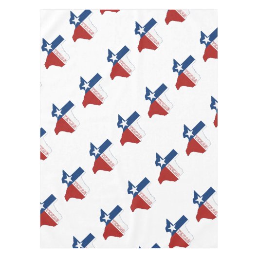 Texas State Flag and Map Tafelkleed (Voorkant)