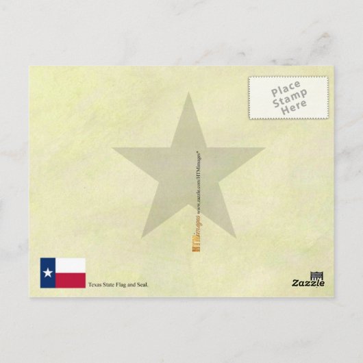 Texas State Flag and Seal Briefkaart (Achterkant)