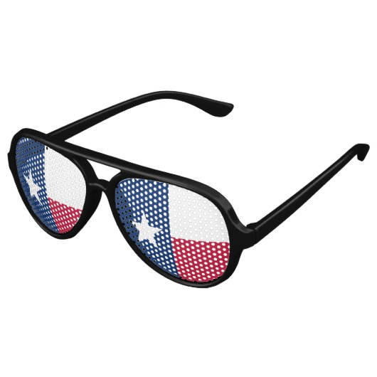Texas State Flag Aviator Zonnebril (Gekanteld)
