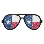 Texas State Flag Aviator Zonnebril (Voorkant)