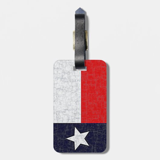 TEXAS STATE FLAG Bagagelabel (Achterkant verticaal)