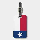 Texas State Flag Bagagelabel (Voorkant verticaal)
