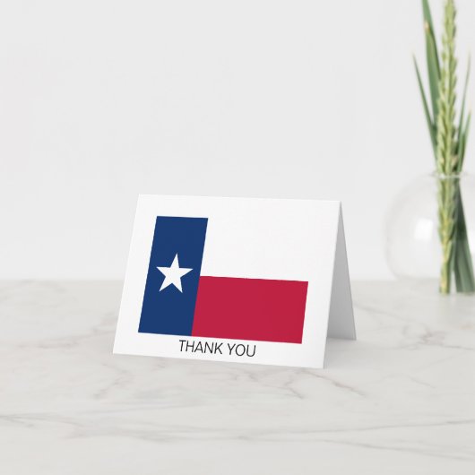 Texas State Flag Bedankkaart (Voorkant)