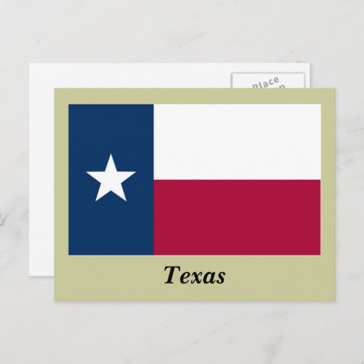 Texas State Flag Briefkaart (Voorkant / Achterkant)