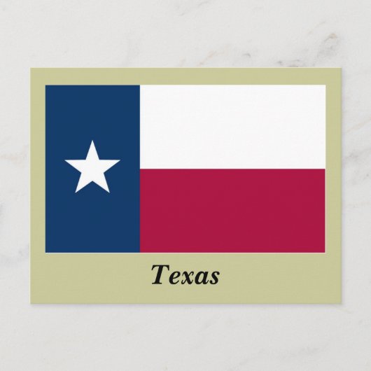 Texas State Flag Briefkaart (Voorkant)