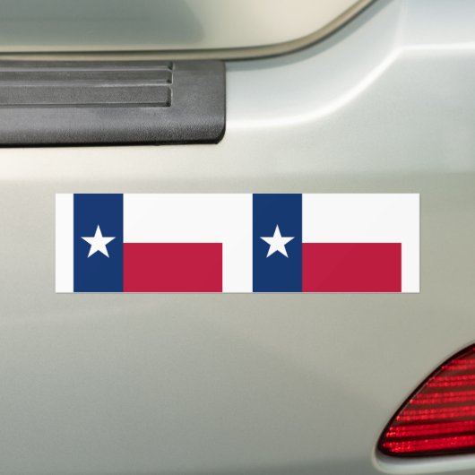 Texas State Flag Bumpersticker (Op auto)